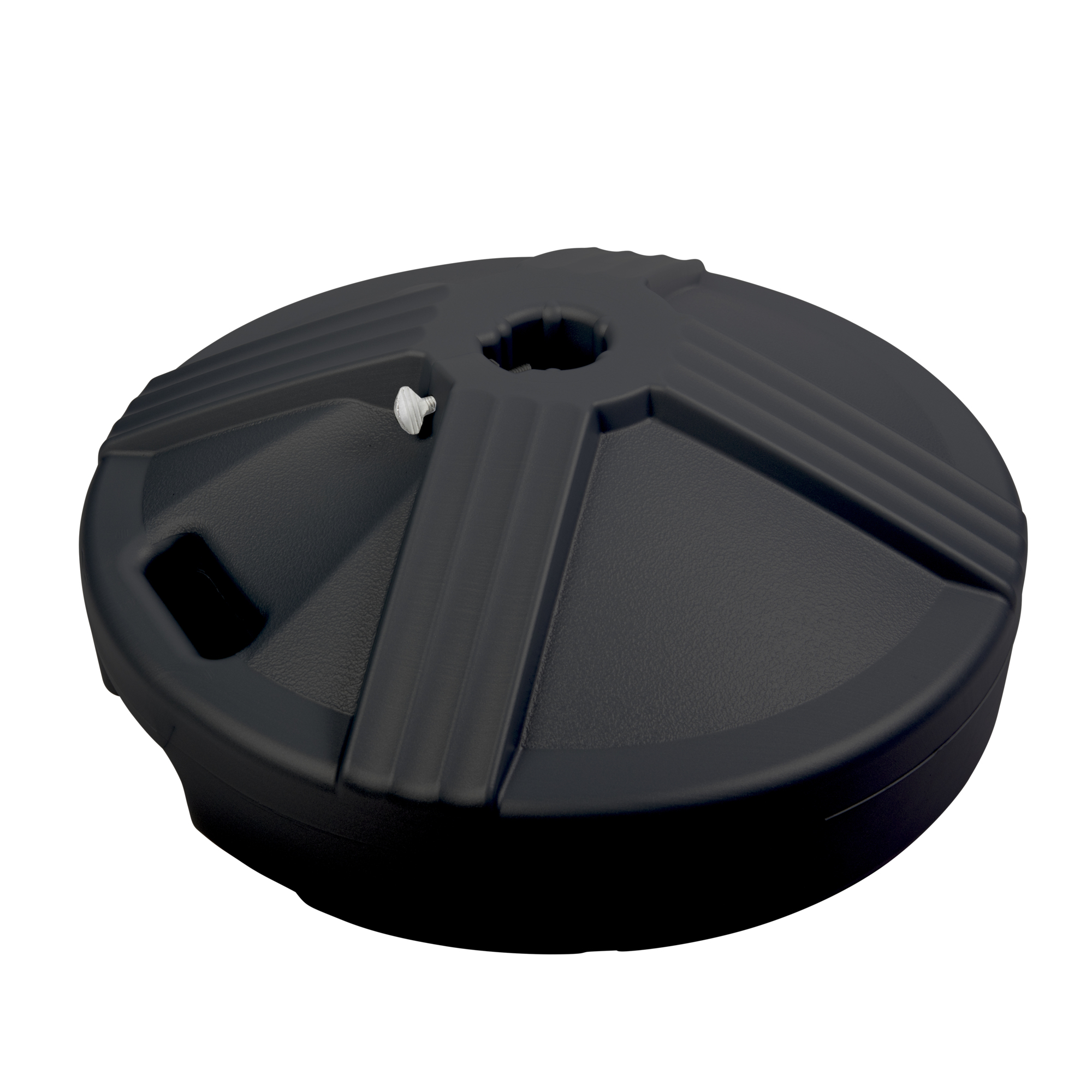 US Weight, Umbrella Base Empty (Black), Shape Round, Model# FUB1BE